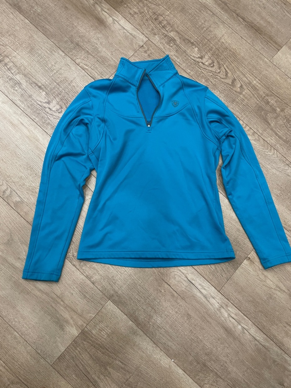 Ariat Blue Ariattek Quarter-Zip Performance Top
